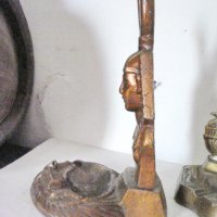 Стар меден пепелник Египет, снимка 4 - Антикварни и старинни предмети - 29278960