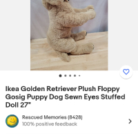 Голямо плюшено куче IKEA, снимка 4 - Плюшени играчки - 42822872