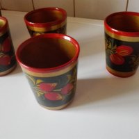 Руски дървени чаши., снимка 3 - Декорация за дома - 39394315
