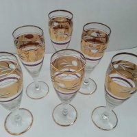 антикварни чаши с позлата  гравирани, снимка 3 - Антикварни и старинни предмети - 31627809