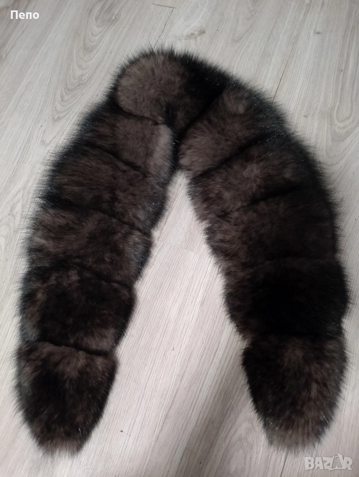 Естествена кожа яка, снимка 1