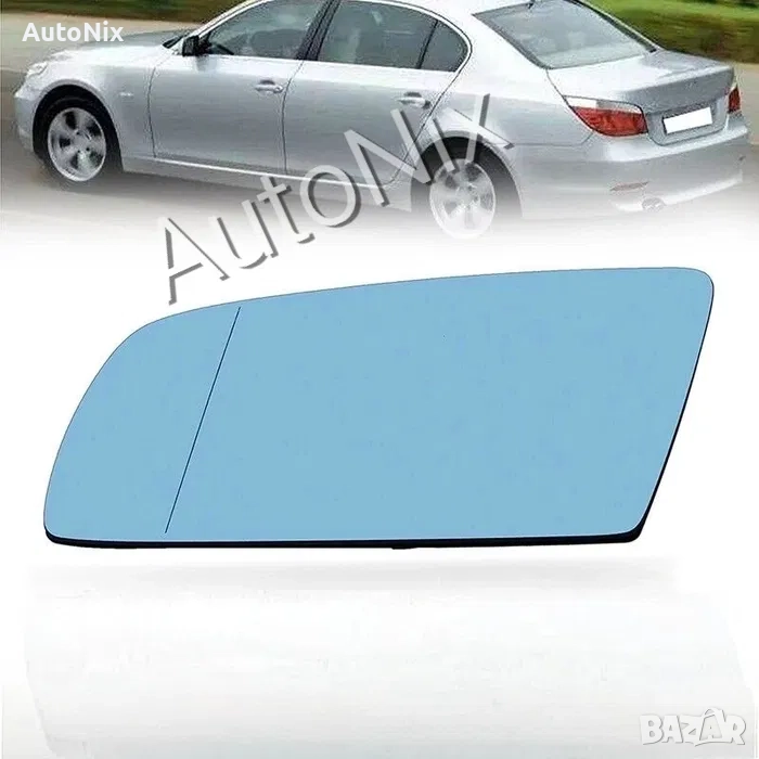 Стъкло за огледало за BMW 5 E60 E61 тонирано за бмв е60 е61 с подгрев, снимка 1