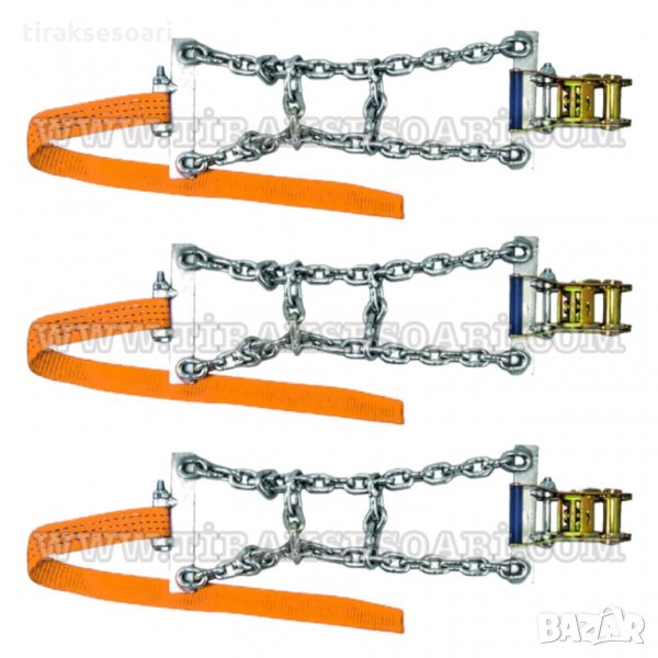 3 БРОЯ Прешлени за сняг, Вериги за сняг за камиони Универсални Вериги за Камиони, снимка 1