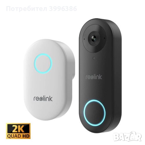 Reolink Видео Звънец 5MP+2K Wifi, снимка 1
