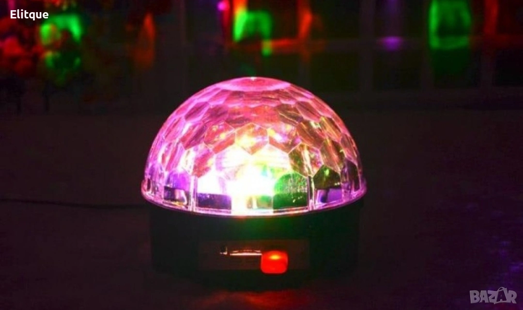Диско LED лампа с дистанционно управление и USB флашка 💡🎶, снимка 1