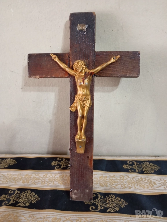 Стар кръст,разпятие, снимка 1