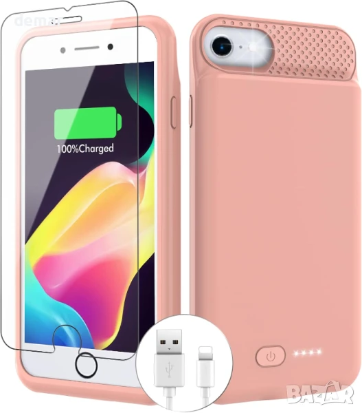 Кейс с батерия BOPPS за iPhone 8/7/6s/6/SE (2022/2020) - 4.7”, 6000mAh, снимка 1