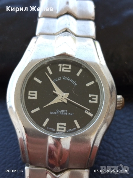 Елегантен дизайн дамски часовник Louis Valentin Quartz Swiss Design фин 38763, снимка 1