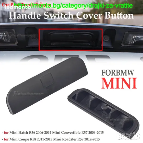 Капак за Бутон дръжка на Багажника за BMW MINI Cooper R56 R57 R58 R59 , снимка 1