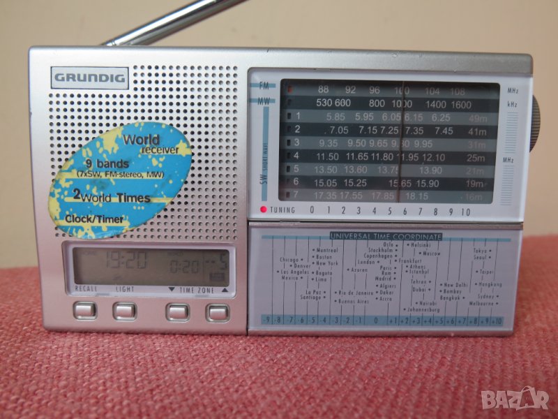 Vintage Grundig Yacht Boy 218 World Receiver 9 Band (7x SW, FM-Stereo, MW) 1996, снимка 1