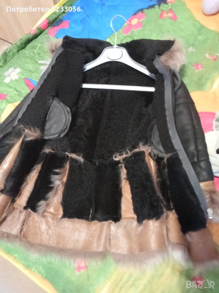Детски кожух от естествена кожа , снимка 1