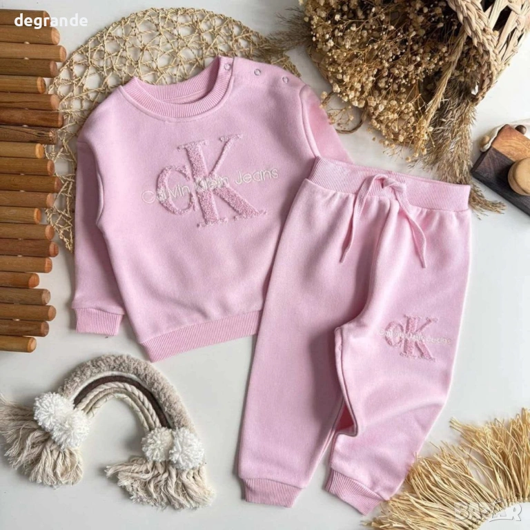 Детски комплект Calvin Klein   Чист Памук  От  6-9 м.  до  3-4  г. , снимка 1