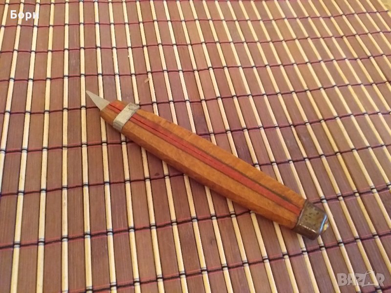 Стар дървен резец/макетен нож, снимка 1