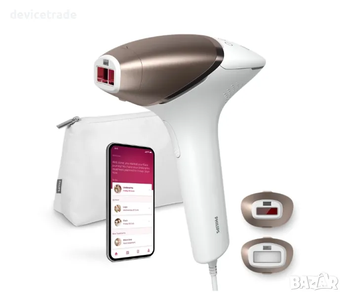 Фотоепилатор IPL Philips Lumea Series 8000 BRI945/00, Сензор Smartskin, снимка 1