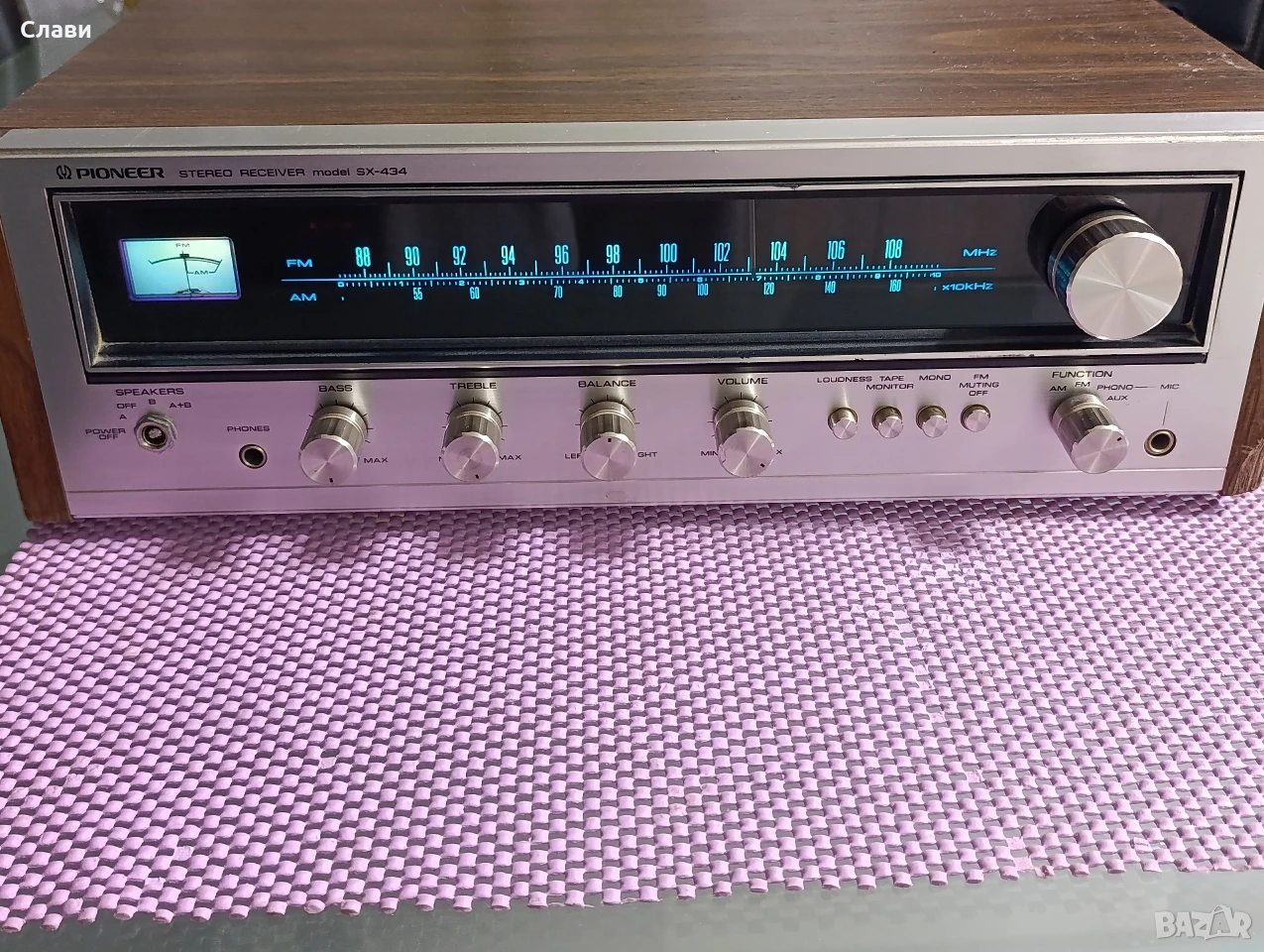 Receiver Pioneer SX-434 , снимка 1