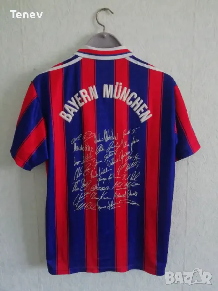 Bayern Munich Munchen 1995-1997 оригинална тениска фланелка с автографи Байерн Мюнхен , снимка 1