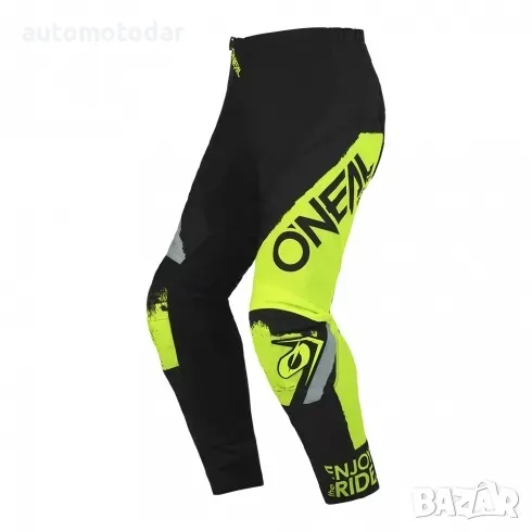 Мотокрос брич O'NEAL ELEMENT SHOCKER V.23 BLACK/NEON YELLOW, снимка 1