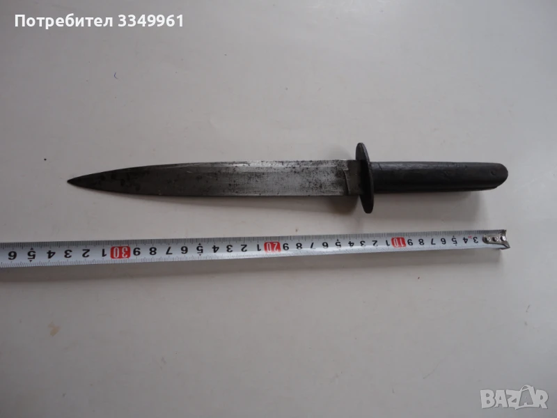 Старинен щурмови армейски нож окопна кама , снимка 1