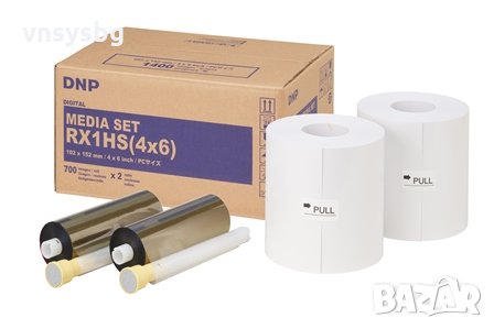 DNP DS-RX1-HS 4x6 Media Pack фото хартия термосублимационен принтер, снимка 1