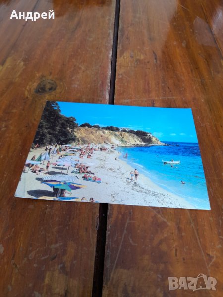 Стара картичка Курорт Дружба плажът, снимка 1