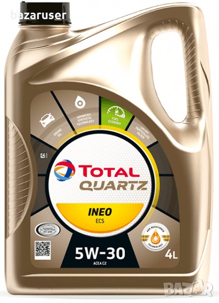 Двигателно масло TOTAL 5W30-INEO ECS 4л. , снимка 1