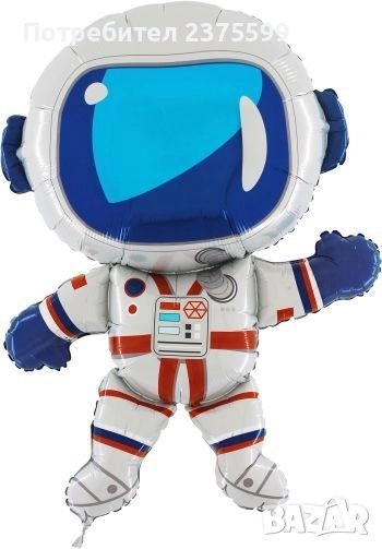 Надут фолиев балон космонавт , снимка 1