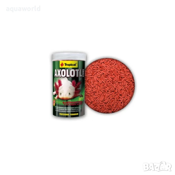 "ПРОМОЦИЯ" Високопротеинова храна за аксолотли Tropical Axolotl sticks 250 мл./135 гр., снимка 1