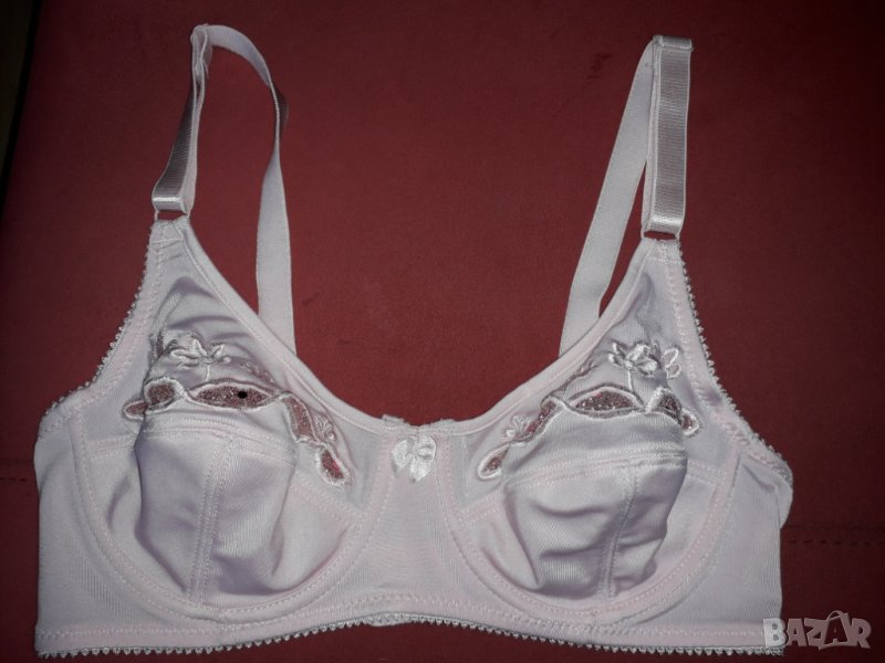 Сутиен розов мека чашка с банел, снимка 1