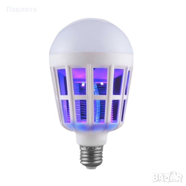 LED крушка против комари с адаптор за стена, снимка 1