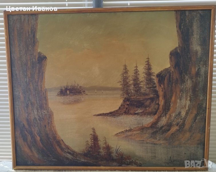 Рисувана картина с размери 92/74, снимка 1