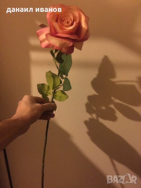 Изкуствена роза 66 см, снимка 1