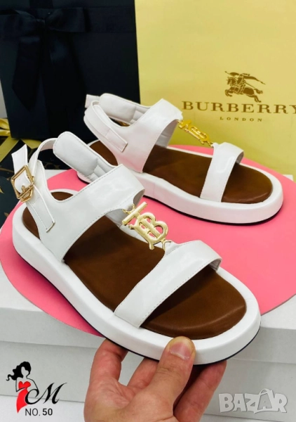 сандали от ествествена кожа burberry, снимка 1