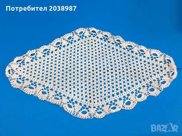 бродиран комплект за сервиране в зелен цвят-4лв други ръчно плетени неща, снимка 1