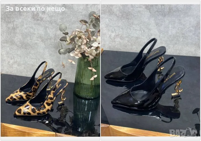 Yves Saint Laurent Дамски Сандали На Ток - 2 Налични Цвята Код E326, снимка 1