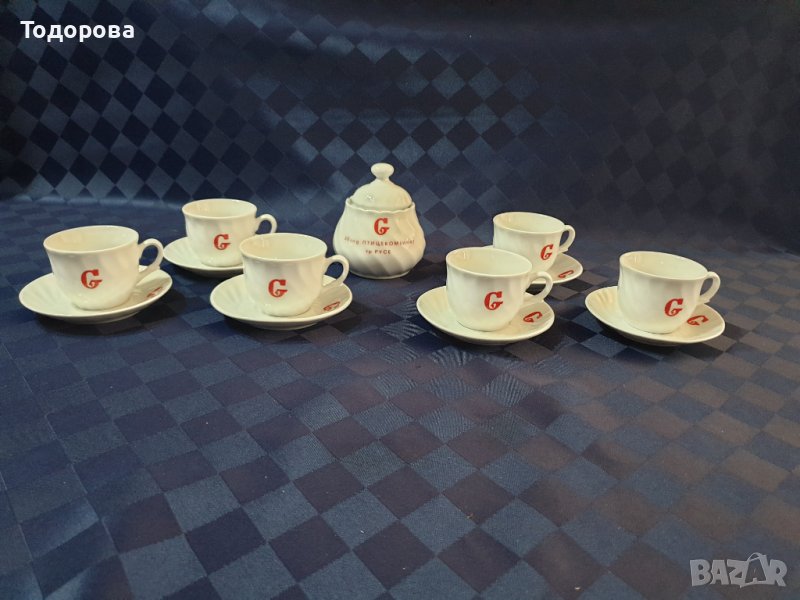 Юбилеен порцеланов сервиз за кафе- Китка Нови пазар, снимка 1