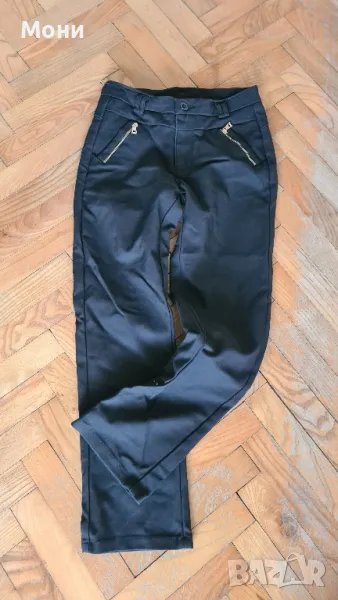 Черен спортно-елегантен панталон, снимка 1