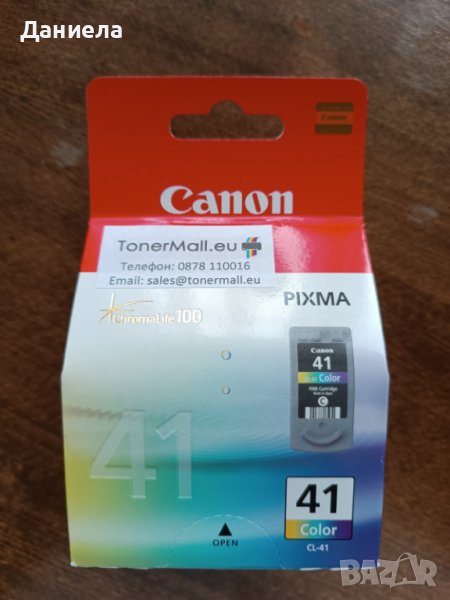Оригинална мастилена касета Canon CL-41, снимка 1