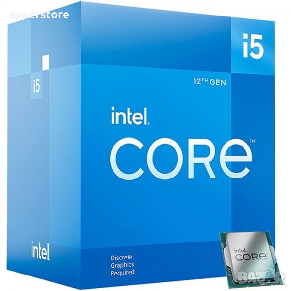 Процесор за компютър, CPU Intel Core i5-12400F, 6C, 12T, 2.5, 18M, s1700, Box, SS300218, снимка 1
