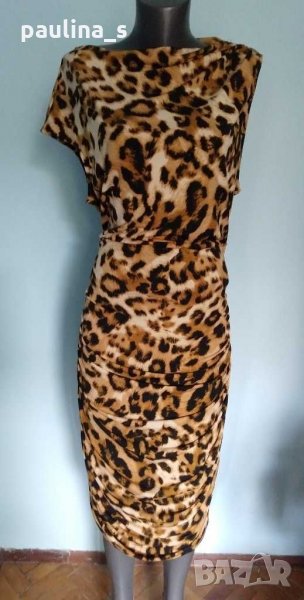 Изумителна рокля "Empire"® голям размер / леопардов принт, снимка 1