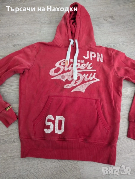 Мъжки суичър Superdry Hooded Sweatshirt Hoodie Hoody Size L Large, снимка 1