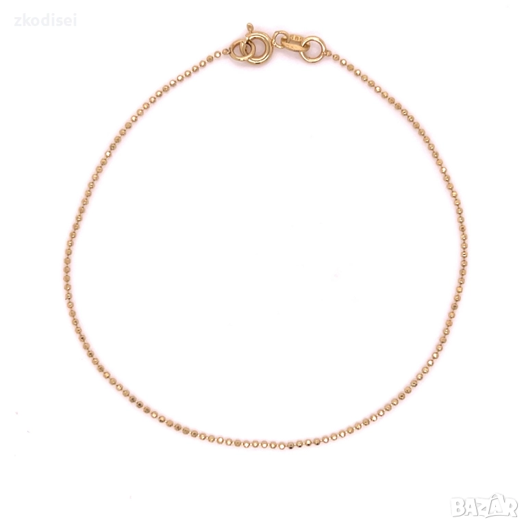 Златна дамска гривна 0,89гр. 18,2см. 14кр. проба:585 модел:36320-6, снимка 1