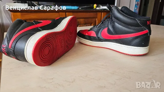Спортни обувки Nike (Черно и червено / Bred), снимка 4 - Спортни обувки - 55834558