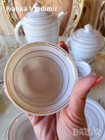 Френски сервиз за кафе LIMOGES , снимка 9 - Сервизи - 42781975