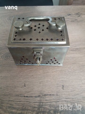 Немска  месингова кутия за бижута,сандъче