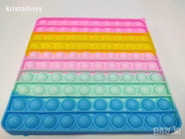 Попит Фиджет FIDGET POP IT - Големи светли с 2 различни форми, снимка 1