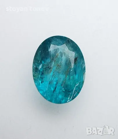 Рядък апатит в голям размер и зелено син цвят - 8.20кт.! Нов!, снимка 3 - Други - 50106351