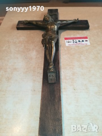 поръчан-масивен кръст с христос 53х30см 2301211616, снимка 13 - Колекции - 31528465