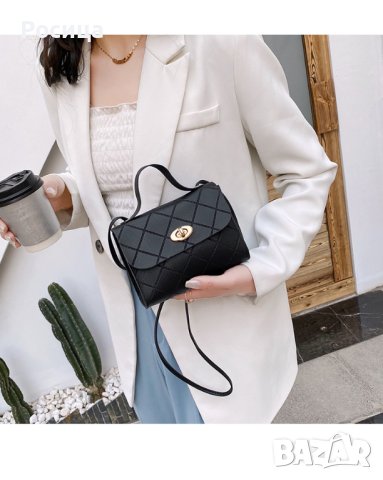 Малка дамска чанта в черно , снимка 2 - Чанти - 42461719