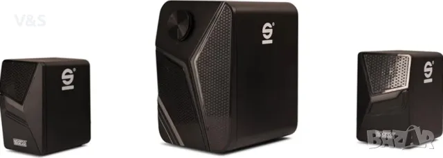 Sparco 2.1 PC високоговорители, кабелни, субуфер, 11W, черни, снимка 2 - Тонколони - 47992233