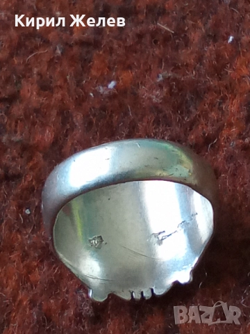 Сребърен пръстен с символ ОМЕГА орнаментиран майсторска ръчна изработка 37540, снимка 12 - Пръстени - 52913104